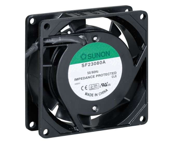 220V AXIAL FAN 80sqx38mm BAL 27CFM LEAD SF23080A-2083HBL.GN