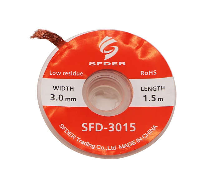 SOLDER WICK / CLEANING TAPE 3.0mm SFD-3015-RED