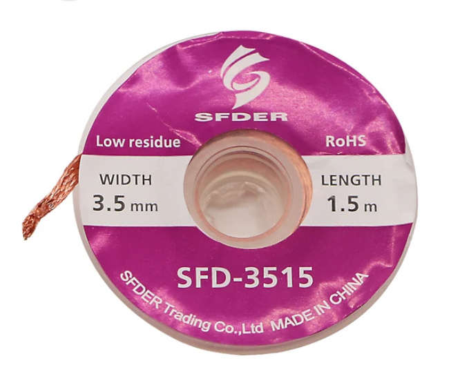 SOLDER WICK / CLEANING TAPE 3.5mm SFD-3515-PUR