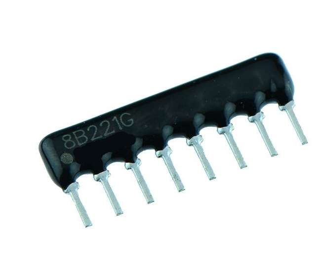 NETWORK RESISTOR SIL 8-PIN 4-RES 10K HRA-B08-103-J