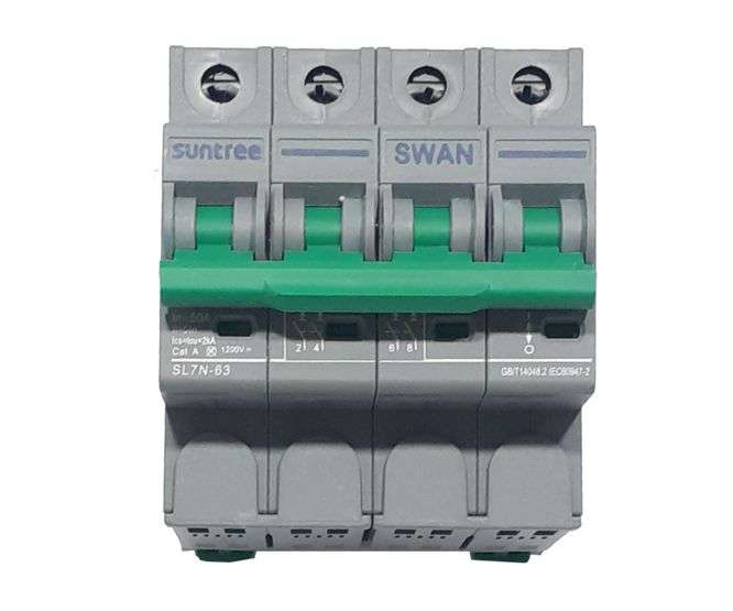 DC CIRCUIT BREAKER 50A 4P 1200V C-CURVE  SL7N-63-450