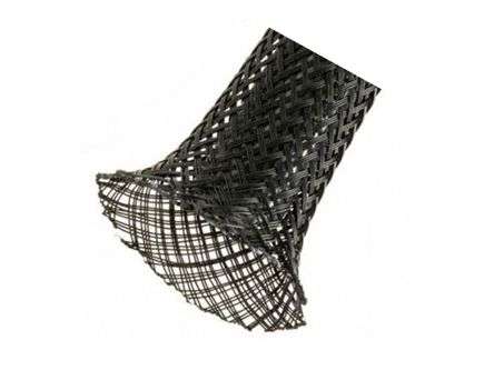 BRAIDED BLK SLEEVING 10-20mm EXPAND. 1M/PCS  PET14-BK-1M *DBK*