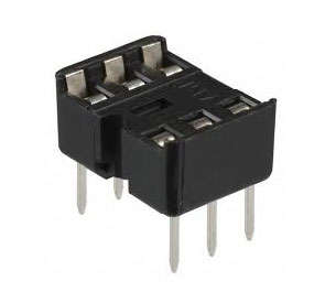 IC SOCK DIL 0.3 6W STD D-LEAF - OPEN TUBE  ISS06T1-03-RH *DBK*