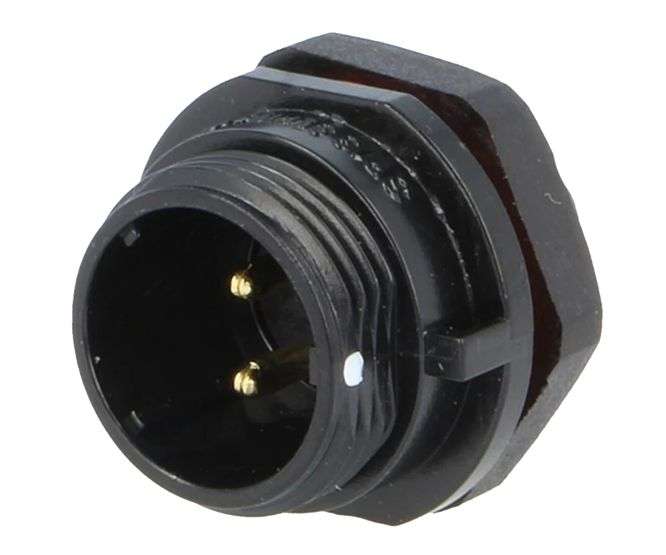 CIRCULAR CONNECTOR 2PIN PLUG BAYONET IP65 SP1312/P2