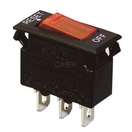 MINIATURE ILLUMINATED CIRCUIT BREAKER 15A  ST-001L-15A / 180498