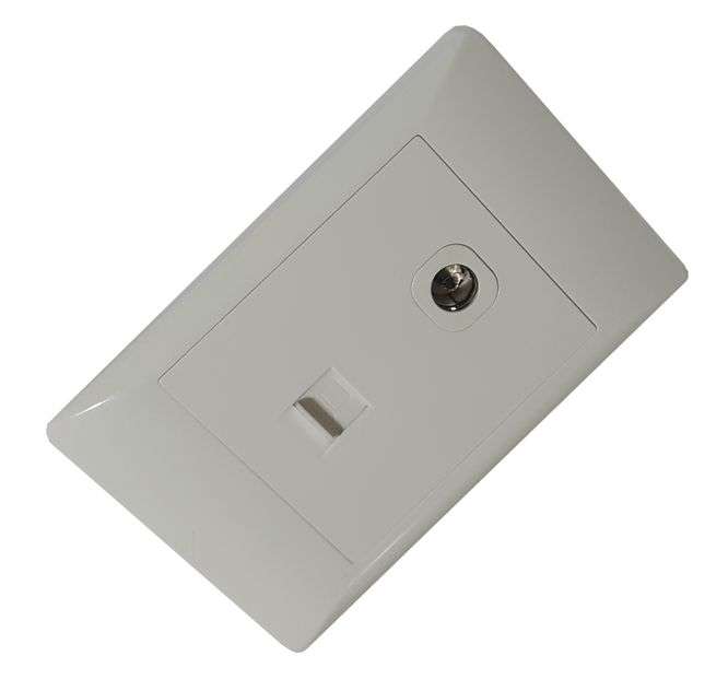 TV+TEL SOCKET 4x2 STI-1280