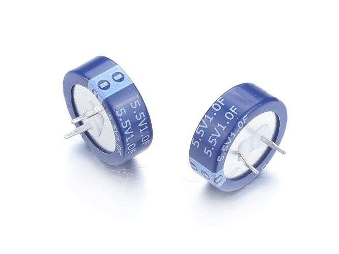 SUPER CAPACITOR RADIAL D/L 1.0F 5.5VDC P=5 13X6.5  SE-5R5-D105VYC3H / 210471