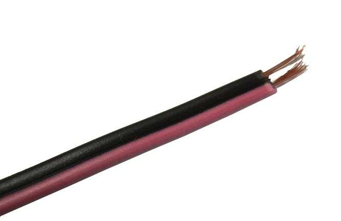 TWIN FLEX CABLE BLACK/PINK 0.5 - OPEN SW-103(PINK/BLACK) *DBK*