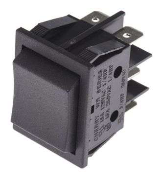 ROCKER SWITCH DPDT (ON)-OFF-(ON) 33x25mm KCD2-3-223