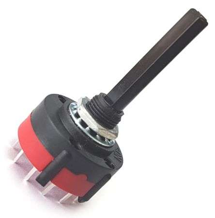 ROTARY SWITCH 1POLE 12POS BBM PCB 38mm SR262-1-12-38F-N(G)