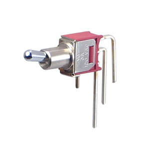 MINI TOGGLE SWITCH SPDT R/A ON-ON PCB T101MH9AVQE