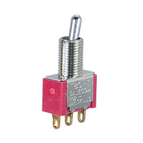 MINI TOGGLE SWITCH SPDT SOL SHORT LEAVER T80T-8013-TEBG