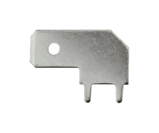 TERMINAL PCB R/A PUSH-ON TAB 6.35mm L=17 6.3-4(L)PC