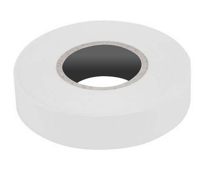 PVC INSULATION TAPE 17mm 20m 0.13mm WHITE 200772