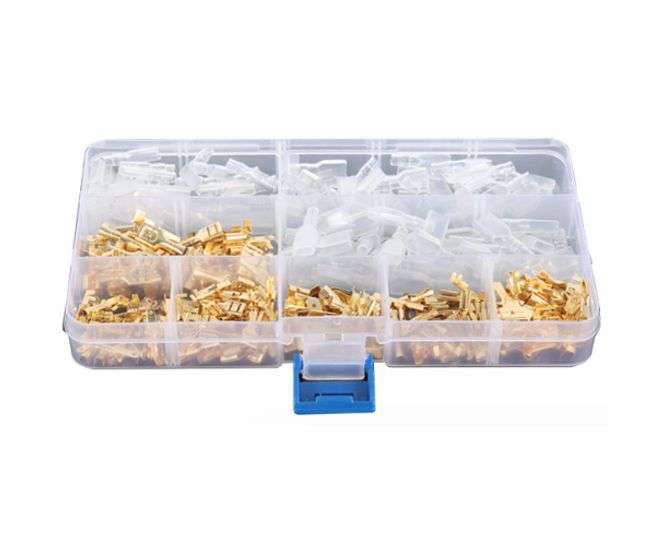 ASSORTMENT OF QUICK CONNECT BRASS TERMINALS 270PCS-BR