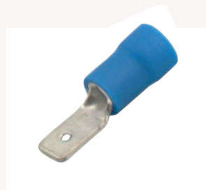 TERMINAL PRE-INS SPADE BL 4.8mm - 100/BAGS  T2DM4