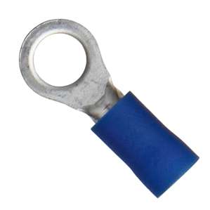 TERMINAL PRE-INS RING LUG BL R=3.7mm RV 2-3.5M
