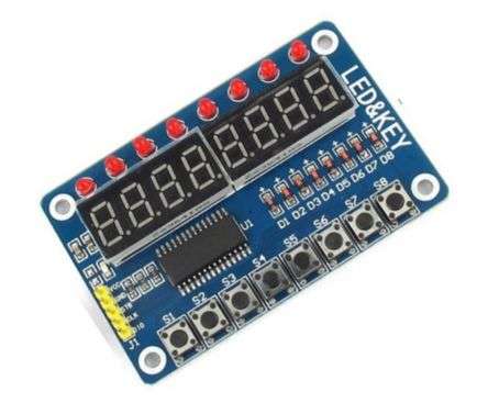 DISPLAY AND KEYPAD DEVELOPMENT BOARD   TM1638 / 170252