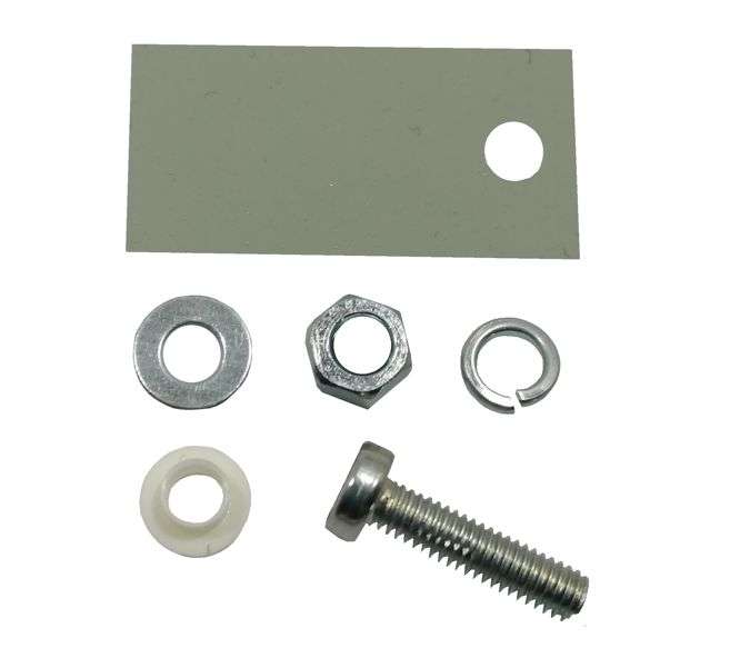 TO220 SILICON INSULATION / MOUTING KIT - MPQ=5  TO220-KIT-7