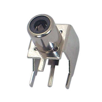 RCA SOCKET PCB MOUNT BLACK TRC-009-BK