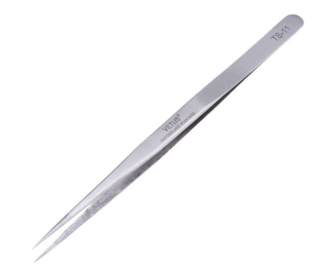 TWEEZER 140mm STRAIGHT STAINLESS STEEL TS-11