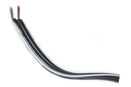 TWIN FLEX BLACK WITH WHITE STRIP 0.5 - MPQ=10m  5202 B/W *DBK*