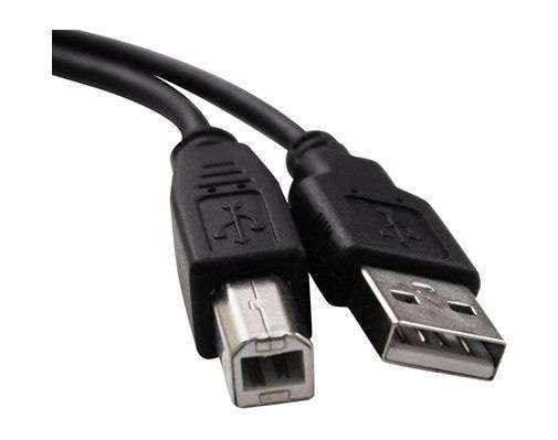 LEAD USB A-PLUG TO B-PLUG 400mm BLACK U2-AB-RB
