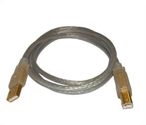LEAD USB A-PLUG TO B-PLUG 1.8m CLEAR X-45002