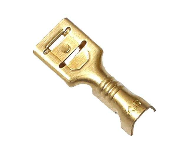 TERMINAL UN-INS BRASS 6.35mmx0.8 FEM  UDF