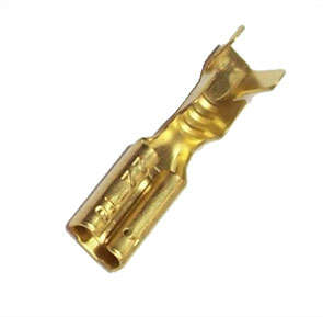 TERMINAL UN-INS BRASS 2.8mm FEM   UDF2