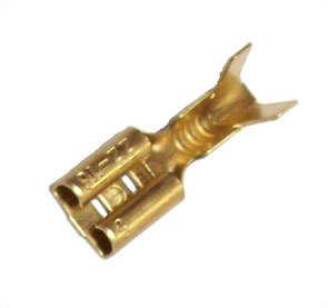 TERMINAL UN-INS BRASS 4mm FEM UDF4
