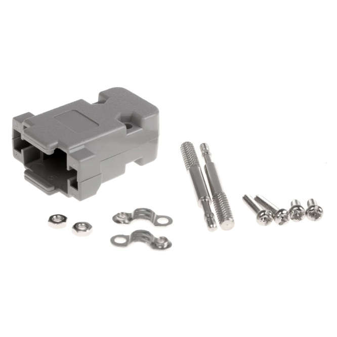 D-SUB 9W GREY COVER - THUMB SCREW GREY TYPE UL1400.09B-T