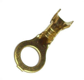 TERMINAL UN-INS RING LUG BRASS 5MM UR5