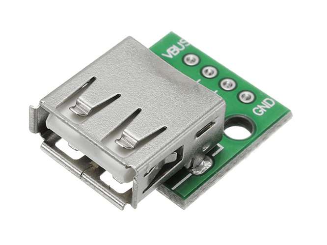 MINI TYPE-A USB 2.0 FEMALE TO SIL CONVERTER BOARD USB-FEMALE