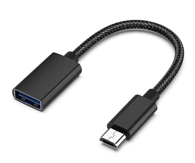 USB2.0 TO MICRO-USB 150MM BLACK CABLE  220234