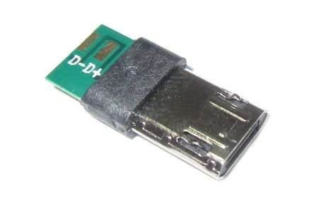 USB MICRO MALE PLUG SPLINT ANDROID DUAL ADAPT XM5PM90S