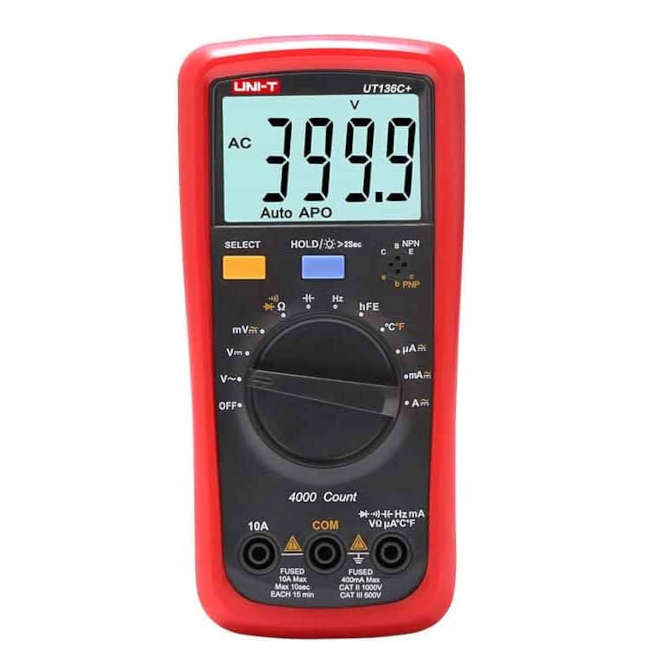 DIGITAL MULTIMETER / DMM 3D5 AUTO RANGING UT136C+