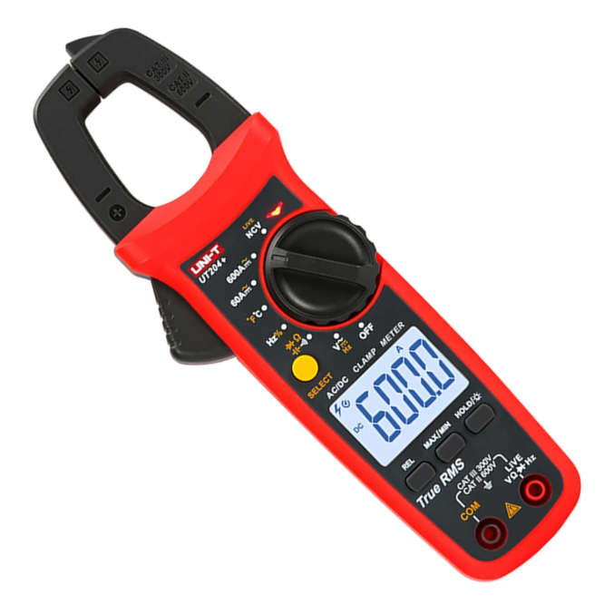 TRUE RMS MULTI FUNCTION CLAMP MULTIMETER 600A AC/DC UT204+