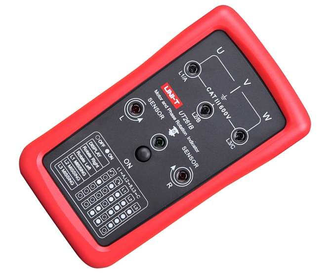 PHASE SEQ AND MOTOR ROTATION INDICATOR  UT261B