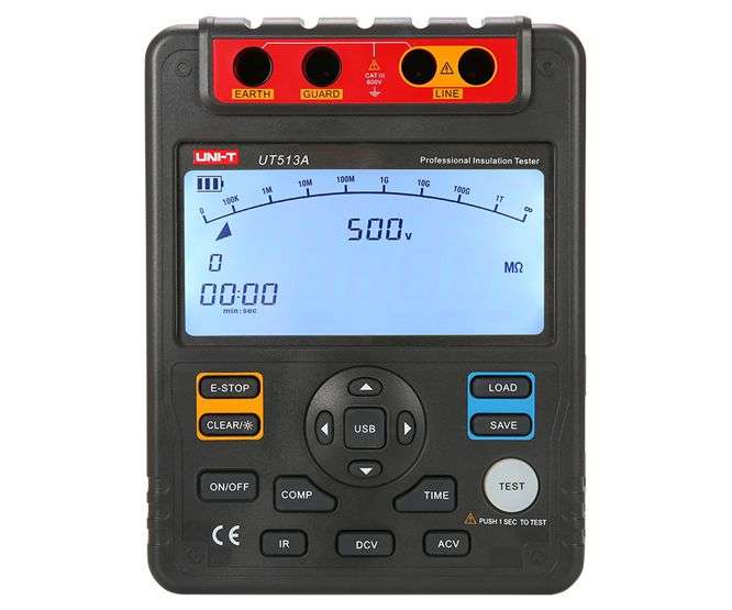 INSULATION RESISTANCE TESTER DIGITAL 5kV USB UT513A