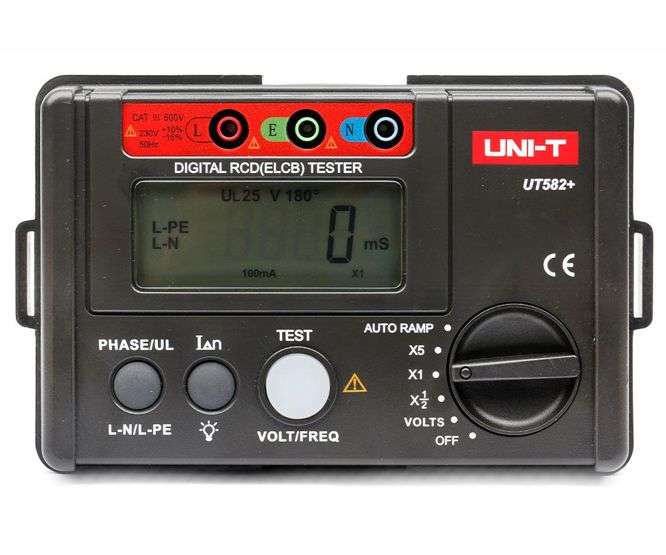 DIGITAL RCD / EARTH LEAKAGE (ELCB) TESTER  UT582+