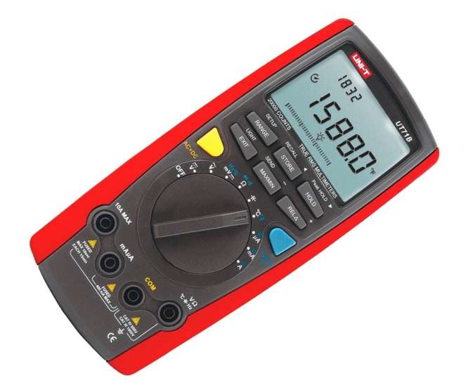 DIGITAL MULTIMETER TRUE RMS 4D5 1KV 10A, AUTO RANGING UT71B