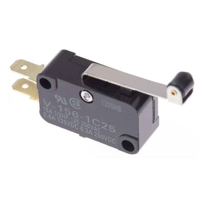 MINI MICRO LIMIT SWITCH 15A LEVER/ROLL 34mm V-156-1C25