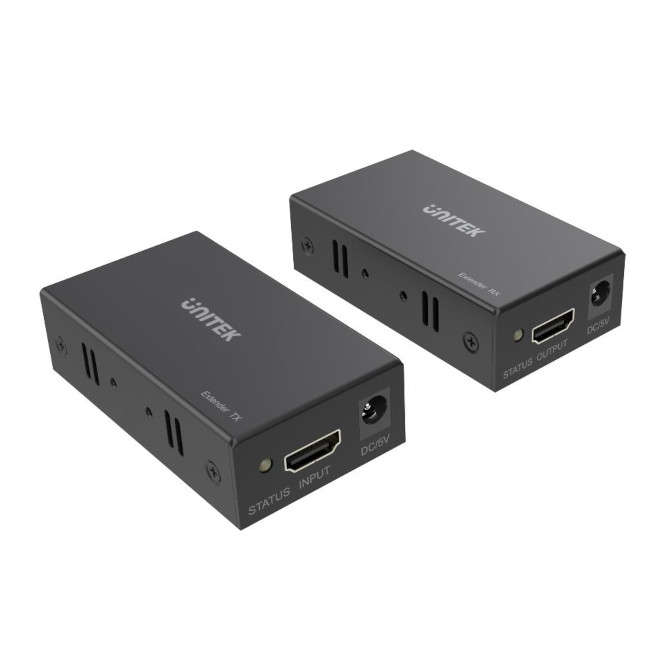 HDMI OVER ETHERNET VIDEO EXTENDER 5V 1920x1080p 60m 81x43x22mm V100A