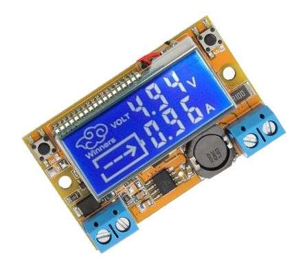DC-DC CONVERTER W/LCD DISPLAY I=5-23 O=0-16.5 @ 3A 180700
