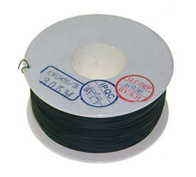 WIRE WRAPPING WIRE AWG30 BLACK PER/REEL AWG30-BLACK