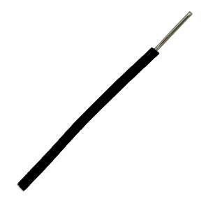 SOLID WIRE CSA=1.0 OD=2mm BLACK - PER METER PS1.0 BLACK