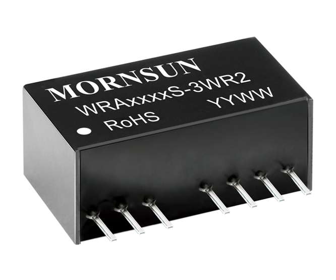 DC-DC UP CONVERTER SIP IN=5V OUT=+/-24V 3W WRA0524S-3WR2