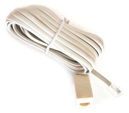 LEAD RJ11-PLUG TO RJ11-SOCKET L= 4.5m BEIGE X983930B-GEIGE-4M5
