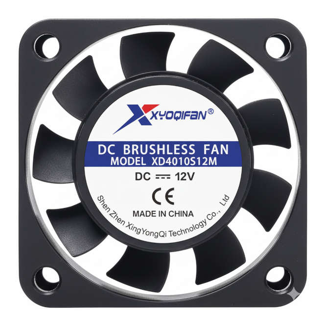 12VDC AXIAL COOLING FAN 40sqx10mm SLEEVE XD4010S12M